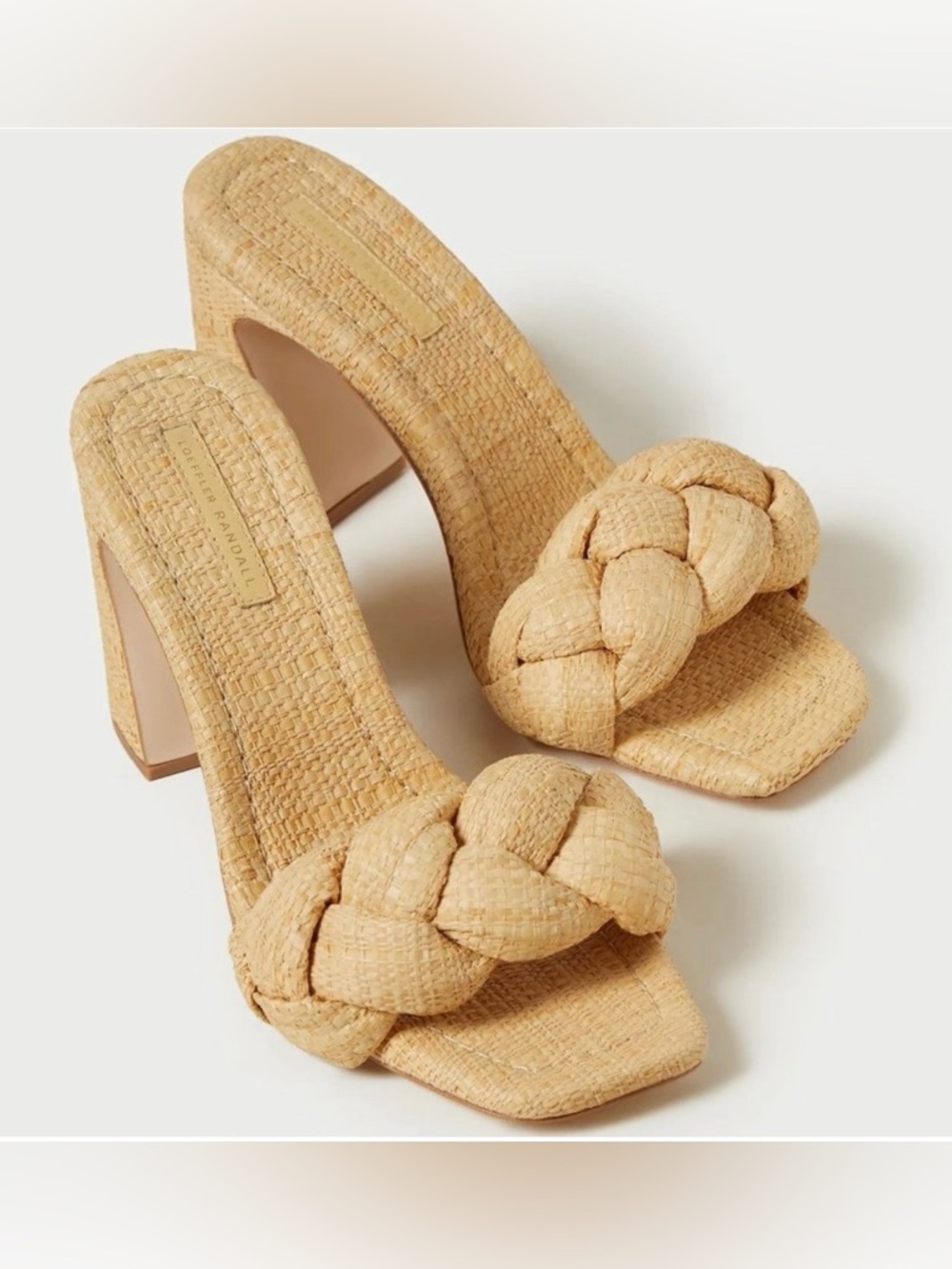 Loeffler Randall Freya Braided Curve Mule Heels size 7 $350